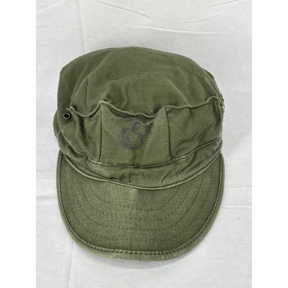 USMC Olive Drab Utility Cover Cap Marine Corps 8-Point Hat USGI Vietnam XS OG107